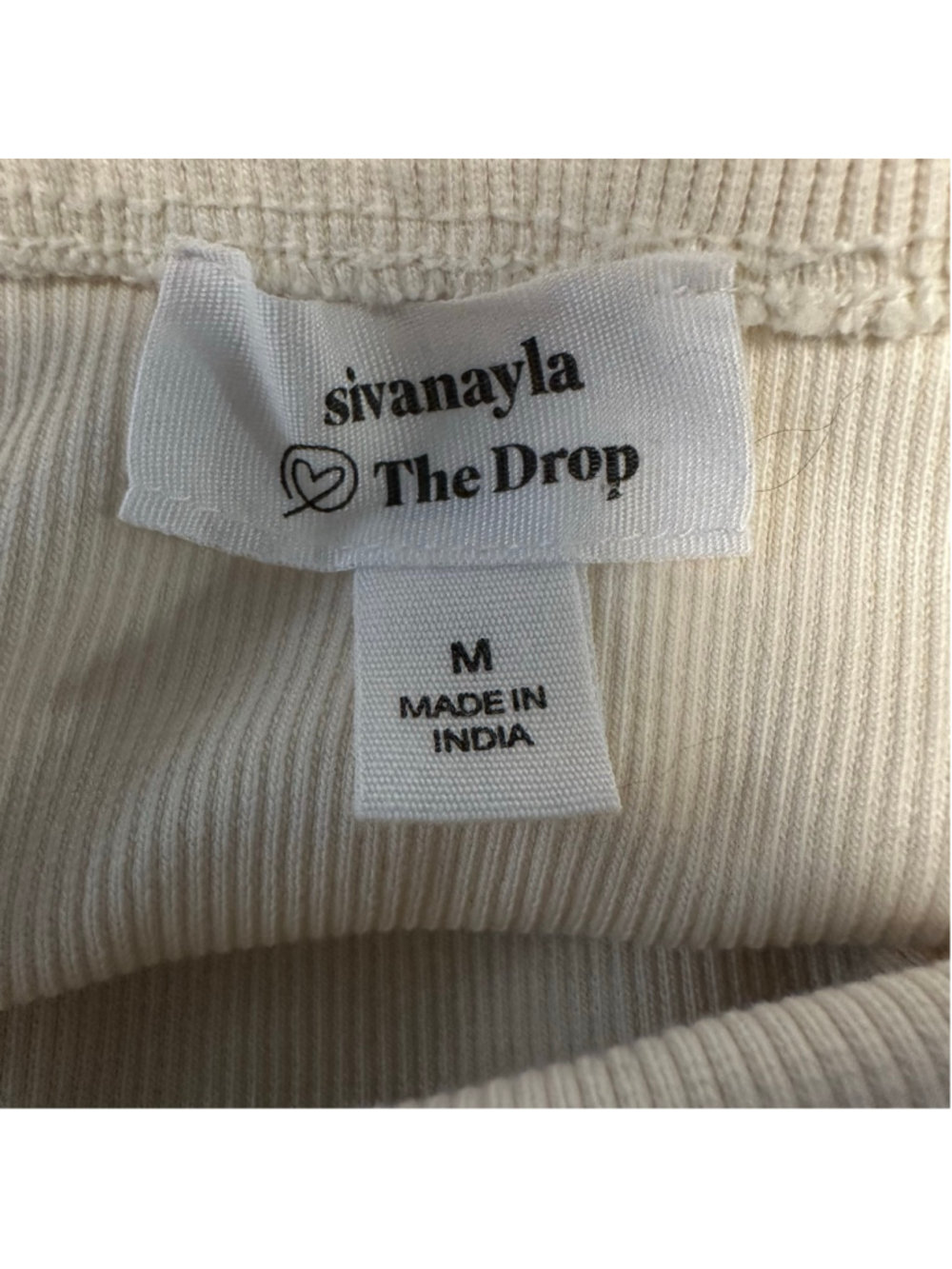 Sivanayla The Drop Beige Off-Shoulder Midi Dress women’s size medium - Picture 2 of 6